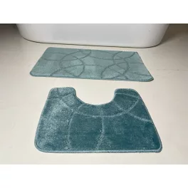 Fürdőszobai szőnyeg 2 részes - Den. zöld