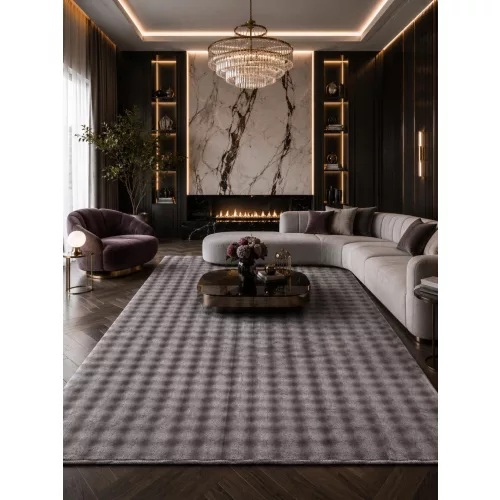 Den. Bubble Szürke 80 x 250cm modern 3D szőnyeg