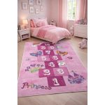 Den. Mile 5003-4 rózsaszín 120 x 180cm ugróiskolás gyerekszőnyeg