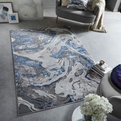 FL. MARBLED NAVY 160X230 szőnyeg