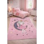 Den. Mile 5150-3 rózsaszín 120 x 180cm tündéres gyerekszőnyeg