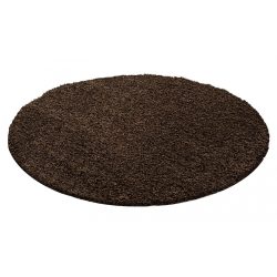 Ay life 1500 barna 80cm egyszínű kör shaggy szőnyeg