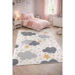 Den. Mile 5186-1 szürke 120 x 180cm felhős gyerekszőnyeg