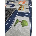 Den. Mile 5302-1 szürke 120 x 180cm autópályás gyerekszőnyeg
