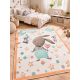Den. Mile 5332-1 fehér 120 x 180cm nyuszis gyerekszőnyeg
