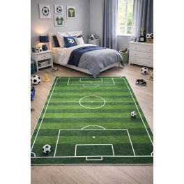   Den. Mile 5362-1 zöld 80 x 150cm focipályás gyerekszőnyeg