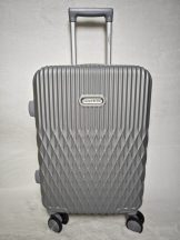   Fancy szürke keményfalú bőrönd  66cmx43cmx27cm-közepes méretű bőrönd
