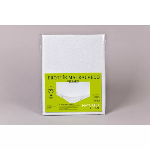 NAT. Frottír matracvédő PVC borítással 90x200 cm