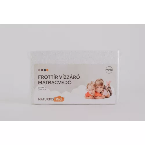 NAT. Frottír matracvédő PVC borítással 60x120 cm