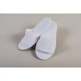 NAT. Frottír fehér papucs nyitott orrú 38-as/28cm