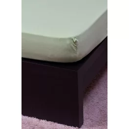 NAT. Jersey világoszöld lepedő 80-100x200 cm