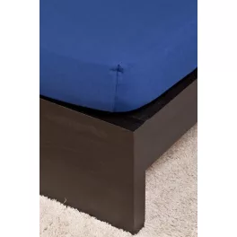NAT. Jersey sötétkék lepedő 80-100x200 cm