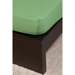 NAT. Jersey olajzöld lepedő 80-100x200 cm