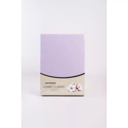NAT. Jersey orchidea lila lepedő 140-160x200 cm