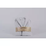 NAT. Velúr fehér fürdőköntös L Fekete paszpóllal