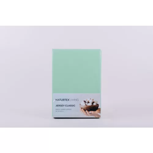 NAT. Jersey teal lepedő 140-160x200 cm