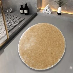 Serrano bézs 80Cm kör fürdőszoba szőnyeg