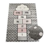 Ber. Smart kids 22604 szürke 120 X 180 cm puha gyerek szőnyeg