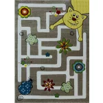 Ber. Smart kids 22303 bézs 140 X 190 cm puha gyerek szőnyeg
