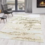 Den. Sunset 8435 Bézs 60x220cm modern szőnyeg