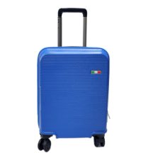   Herm  kék , Magasság: 5cm kerék+ 55cm szélesség: 37cm mélység: 25cm-közepes méretű, keményfalú bőrönd