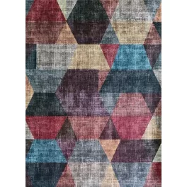 Ber. Porte 2032 multi 80x150cm- modern vékony szőnyeg
