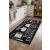 Den. Mile 7126-1 80 x 150cm Fekete konyhai szőnyeg