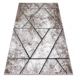 Bolti T4. Modern COZY szőnyeg 8872 Wall, Geometriai, háromszögek - barna 180x270 cm