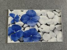 Modern Làbtörlők 50X78Cm kék virágos szőnyeg