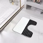 Fürdőszobai szőnyeg 2 részes - Den. szürke csíkos