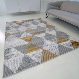   Bolti 2. Modern szőnyeg akció, ZARIF 9928 szürke-arany 80x150cm