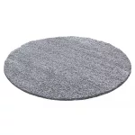 Ay. life 1500 világos szürke 80cm egyszínű kör shaggy szőnyeg