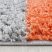 Ay life 1501 terra 120x170cm - kockás shaggy szőnyeg