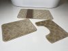 Fürdőszobai szőnyeg 3 részes - barna görög