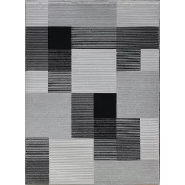 Ber. Milas 8299 Sötét 133X200Cm Szürke Szőnyeg