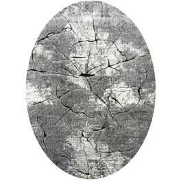 Ber. MIAMI 129 szürke 120 x 180 cm ovális szőnyeg