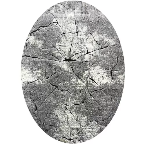 Ber. MIAMI 129 szürke 140 x 190 cm ovális szőnyeg