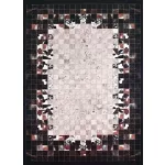 Ber. Porte 2054 fekete 80x150cm- vékony modern szőnyeg
