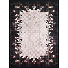 Ber. Porte 2054 fekete 160x220cm- vékony modern szőnyeg
