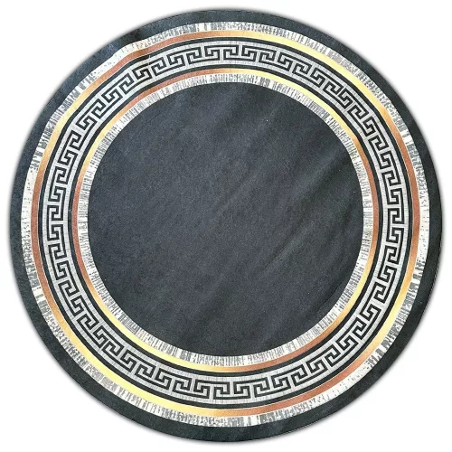 Ber. PORTE 2228 fekete arany 120 x 120 cm szőnyeg