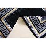 Ber. Porte 2228 fekete-arany 160x220cm- vékony modern szőnyeg