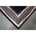 Ber. Porte 2228 fekete-arany 160x220cm- vékony modern szőnyeg