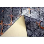 Ber. Porte 0066 szürke-arany 120x180cm- vékony modern szőnyeg