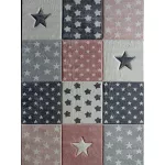 Ber. Smart 140x190cm 40217 pink csillagos gyerekszőnyeg