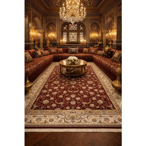 Ber. SULTAN 1200 piros 150 x 225cm klasszikus szőnyeg