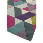 ASY Funk szőnyeg 120x170cm 02 Chevron kék zöld