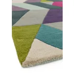 ASY Funk szőnyeg 120x170cm 02 Chevron kék zöld
