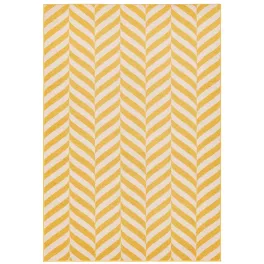 ASY Muse 080x150cm Yellow Chevron Rug MU08 szőnyeg
