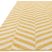 ASY Muse 080x150cm Yellow Chevron Rug MU08 szőnyeg