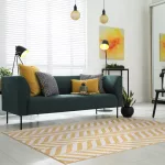 ASY Muse 200x290cm sárga Chevron szőnyeg MU08